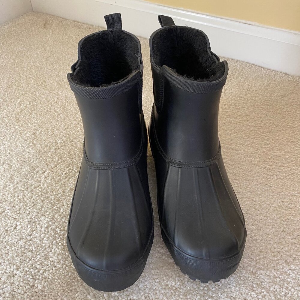 CHOOKA black waterproof booties, sz 7.
